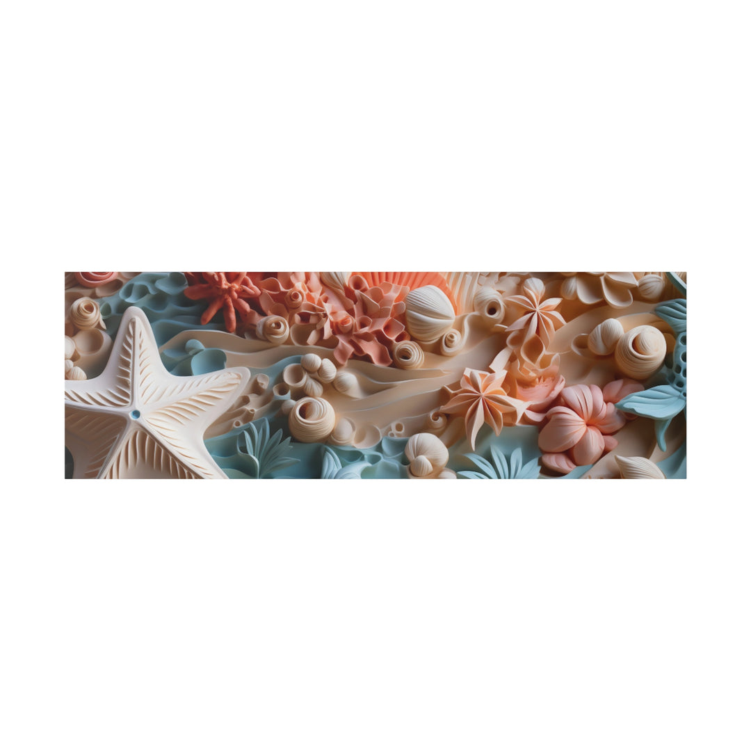 Elevate Your Seaside Decor with Coral Dreams Canvas Art Matte Canvas, Stretched, 0.75"