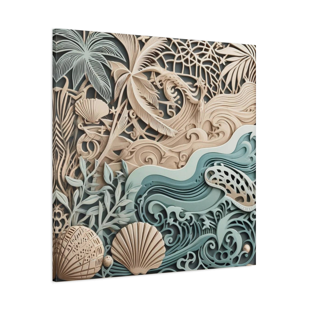 Seashell Symphony Matte Canvas – Coastal Elegance by Lucas IslanderStretched, 1.25"