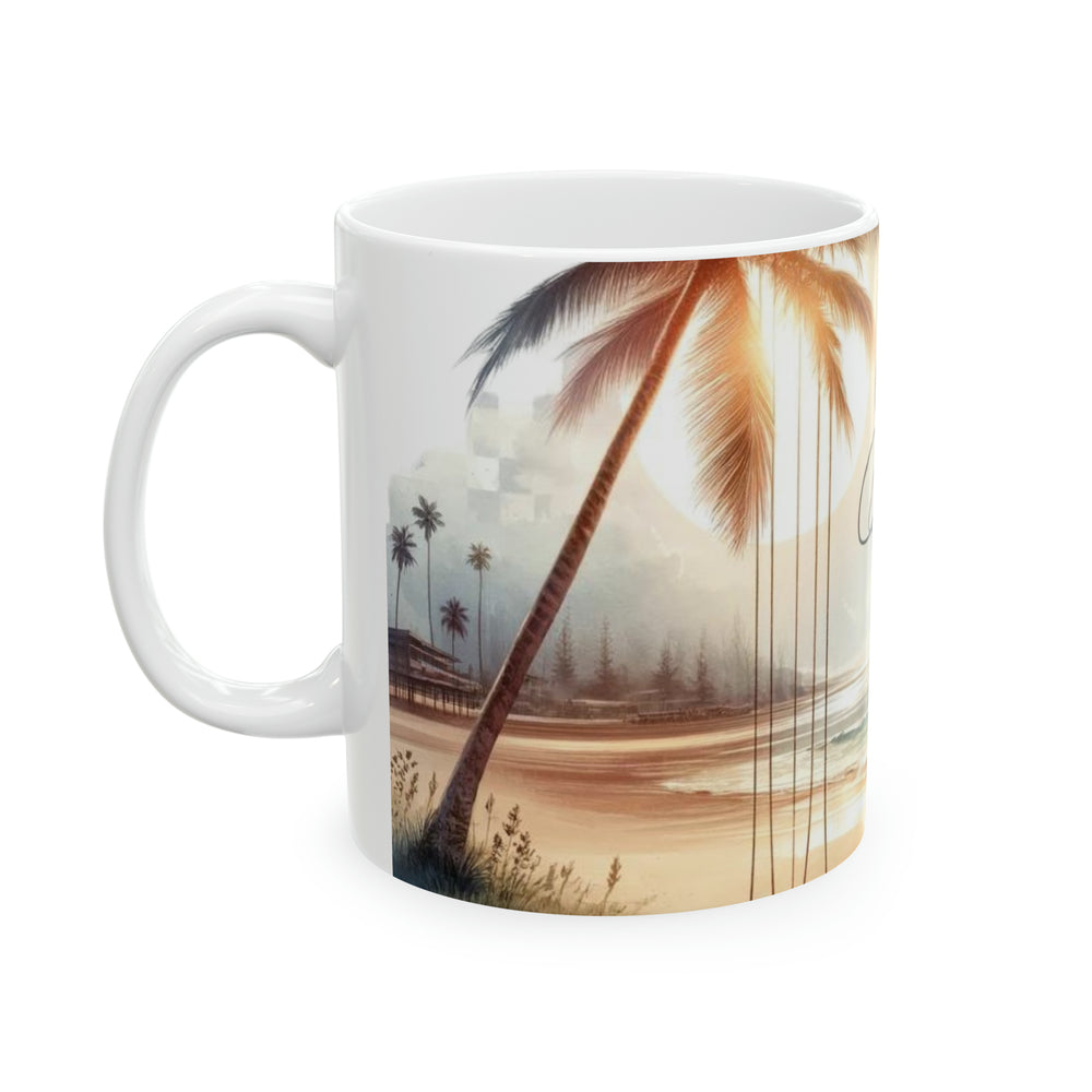 Island Serenity in Your Hands, Mug, 11oz