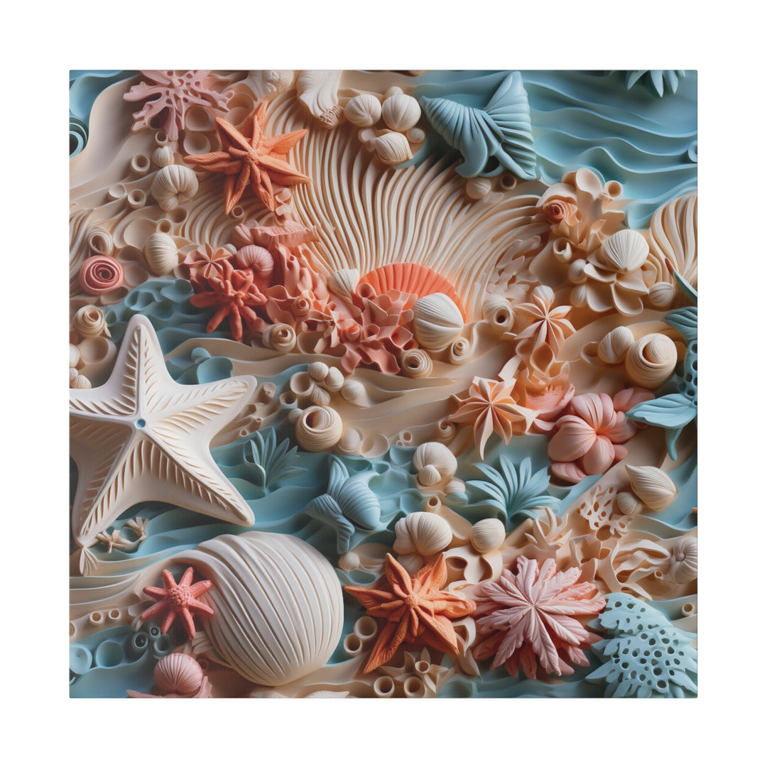 Elevate Your Seaside Decor with Coral Dreams Canvas Art Matte Canvas, Stretched, 0.75"