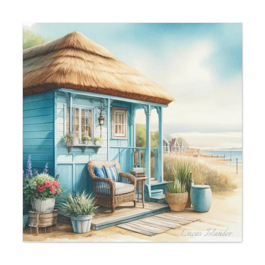 Transform Your Space with Coastal Charm: Settle in the Captivating Beach House Canvas by Lucas Isander Canvas, Stretched, 1.25"