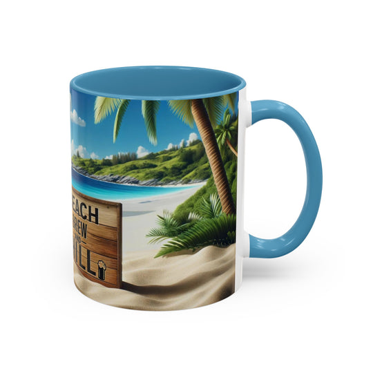 Unwind with the Beach Brew and Chill Ceramic Mug