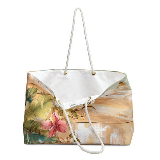 Vintage Tropical Weekender Tote: Your Beach Trip Essential