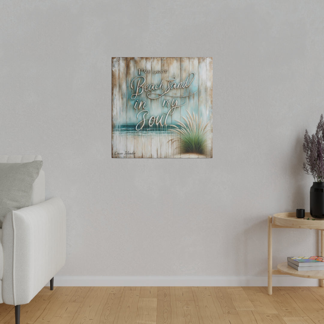 Embrace Coastal Soulfulness with Lucas Islander's Canvas Art  Canvas, Stretched, 0.75"