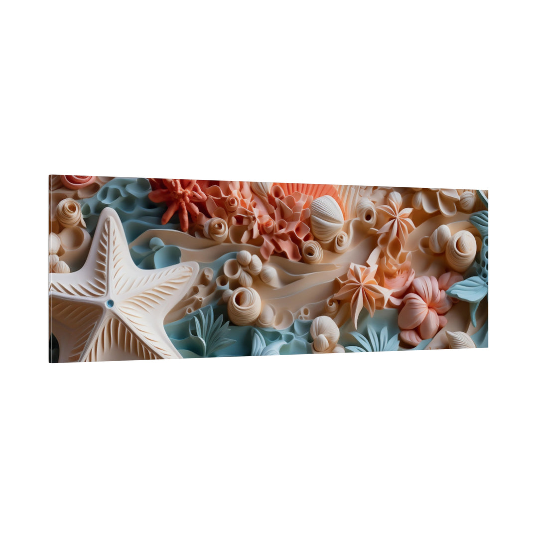 Elevate Your Seaside Decor with Coral Dreams Canvas Art Matte Canvas, Stretched, 0.75"