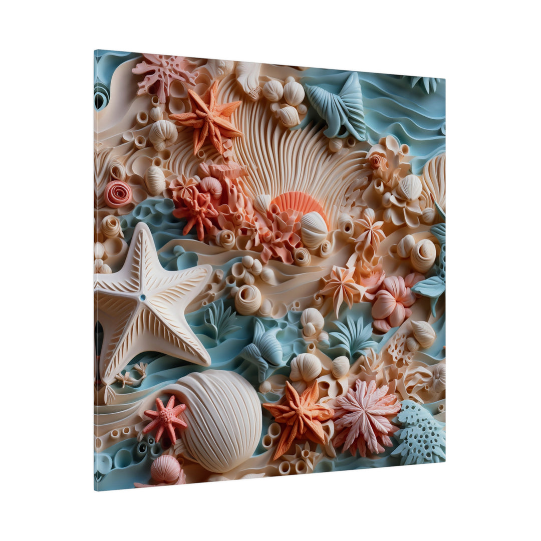 Elevate Your Seaside Decor with Coral Dreams Canvas Art Matte Canvas, Stretched, 0.75"