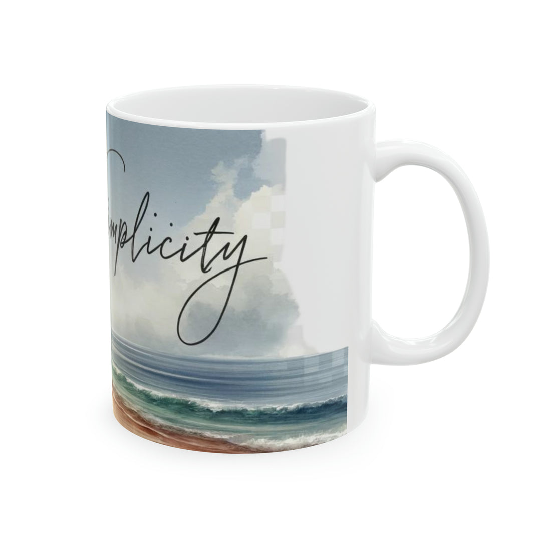 Island Serenity in Your Hands, Mug, 11oz