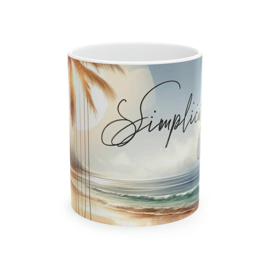 Island Serenity in Your Hands, Mug, 11oz