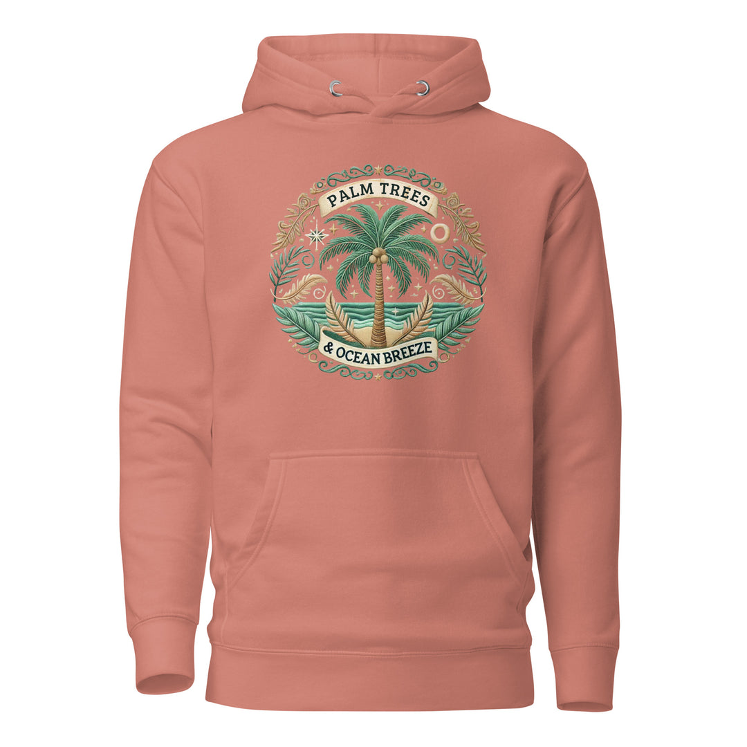 Stay Cozy in the Palm Trees, Ocean Breeze Hoodie – A Streetwear Essential